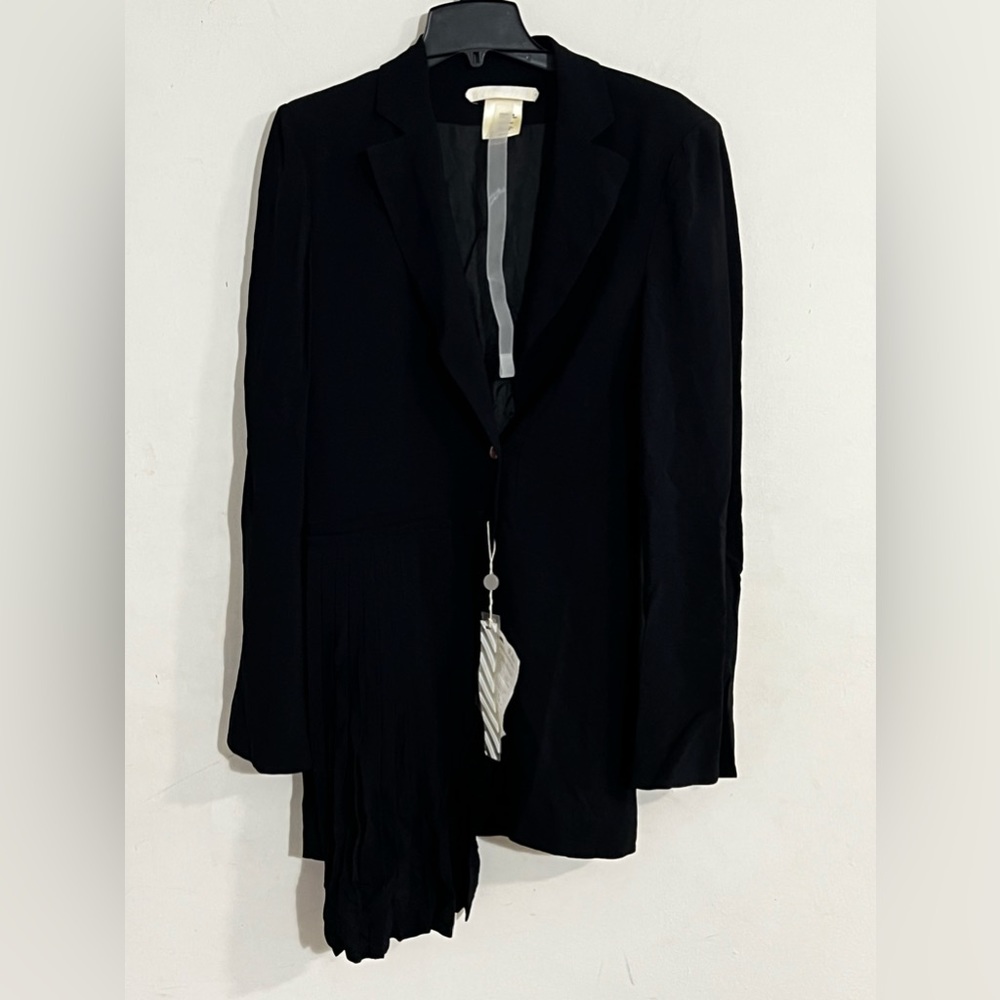 Off white spring summer 2016 offwfl01 womens Blazer dress blk medium $1200 Msrp